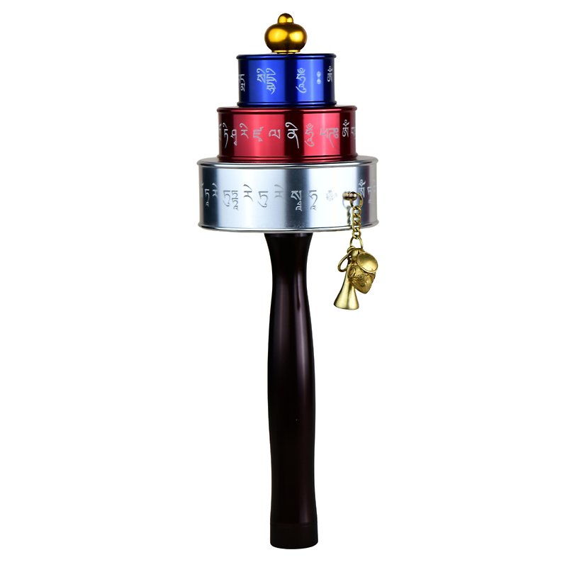 The Three Roots of Northern Terma and the Prayer Wheel - Fitness Equipment - Aluminum Alloy Multicolor