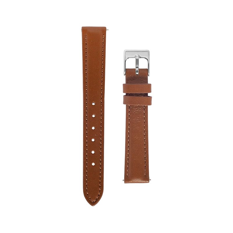 HIBI Watches - Caramel Leather Strap - อื่นๆ - หนังแท้ สีนำ้ตาล