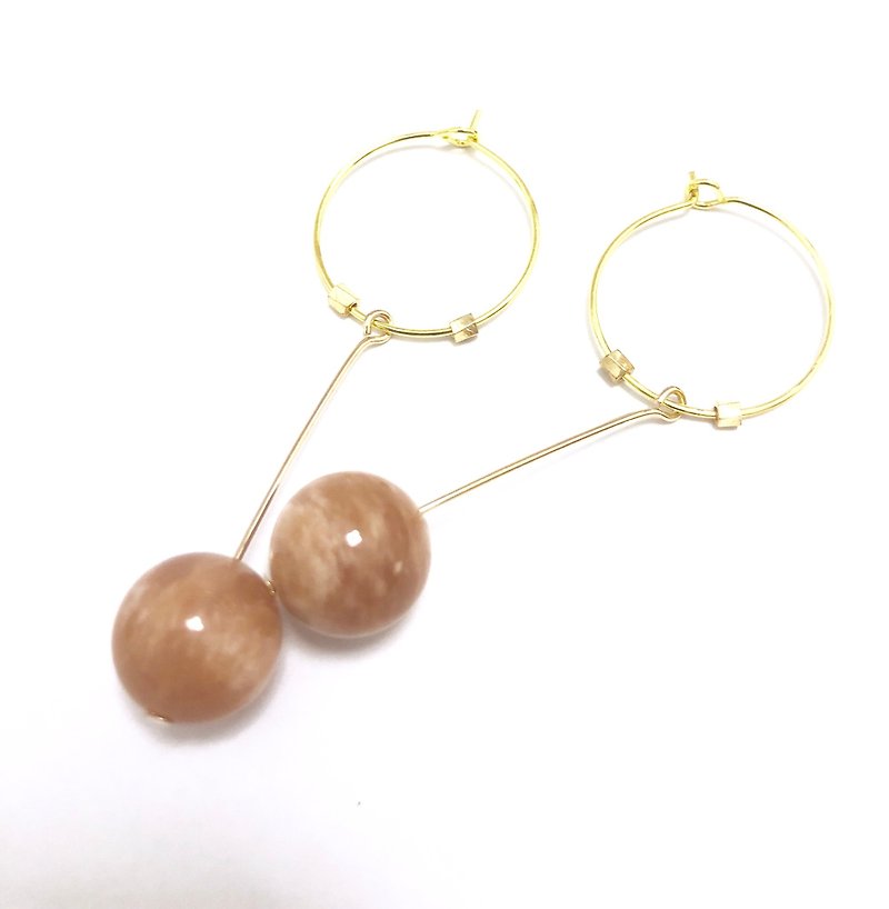 Simple Stone Earrings - Earrings & Clip-ons - Crystal Pink