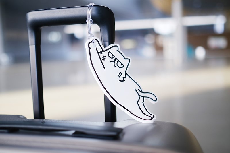 Bring ME! World-weary Cat Runaway Luggage Tag - Luggage Tags - Plastic 