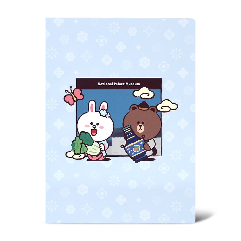 NPM | LINE FRIENDS 穿越故宮 16K固頁筆記本 (清) - 筆記本/手帳 - 紙 藍色