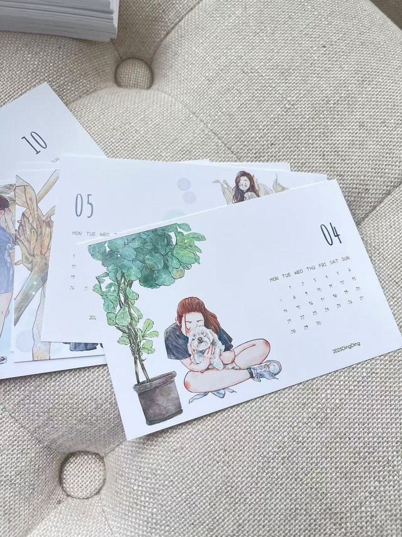 [Not for sale] Ding Ding 2025 Calendar (Vol.8 Limited Time Gift) - Washi Tape - Other Materials Multicolor