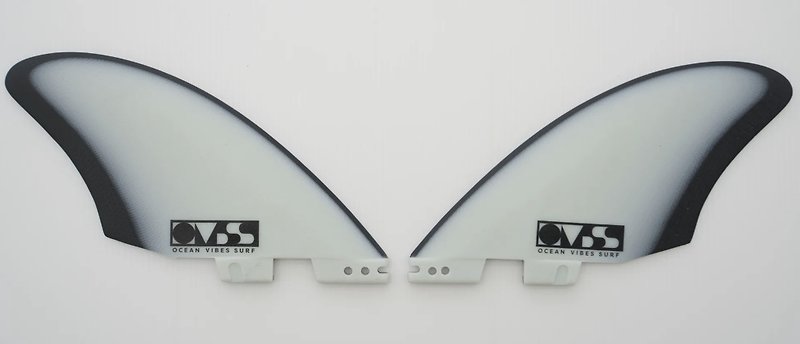 Ocean Vibes Surf The Flow Keel Surf Fishboard Twin Fin Set - Fitness Accessories - Resin White