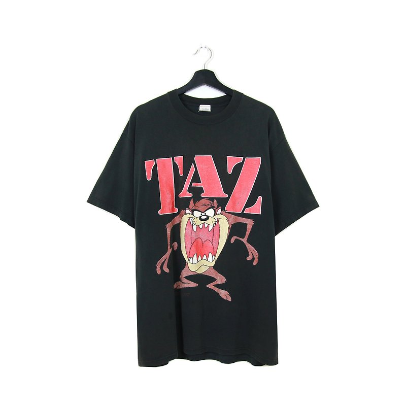Back to Green:: TAZ //男女皆可穿// vintage t-shirt (T-09) - T 恤 - 棉．麻 
