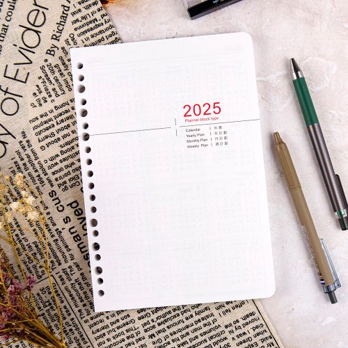 綠的事務用品股份有限公司 【conifer綠的事務】2025年25K直式週誌內頁/補充式內頁