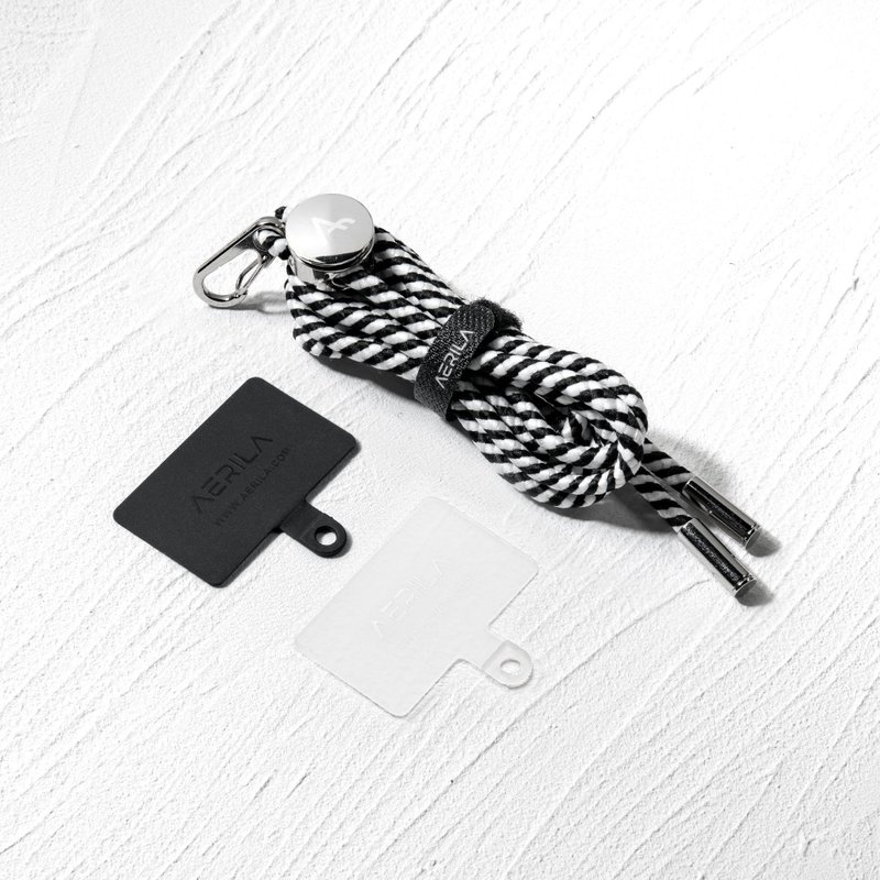 NORE strap mobile phone rope / adventure series / Zebra black and white Zebra mixed color - Phone Accessories - Nylon Black