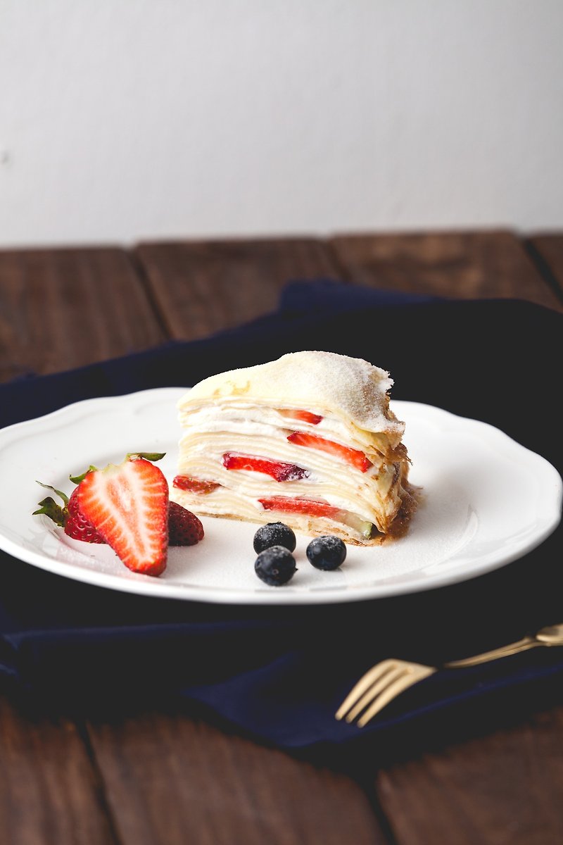 季節品-大湖草莓千層#新鮮水果#法國鮮奶油 - 蛋糕/甜點 - 新鮮食材 紅色