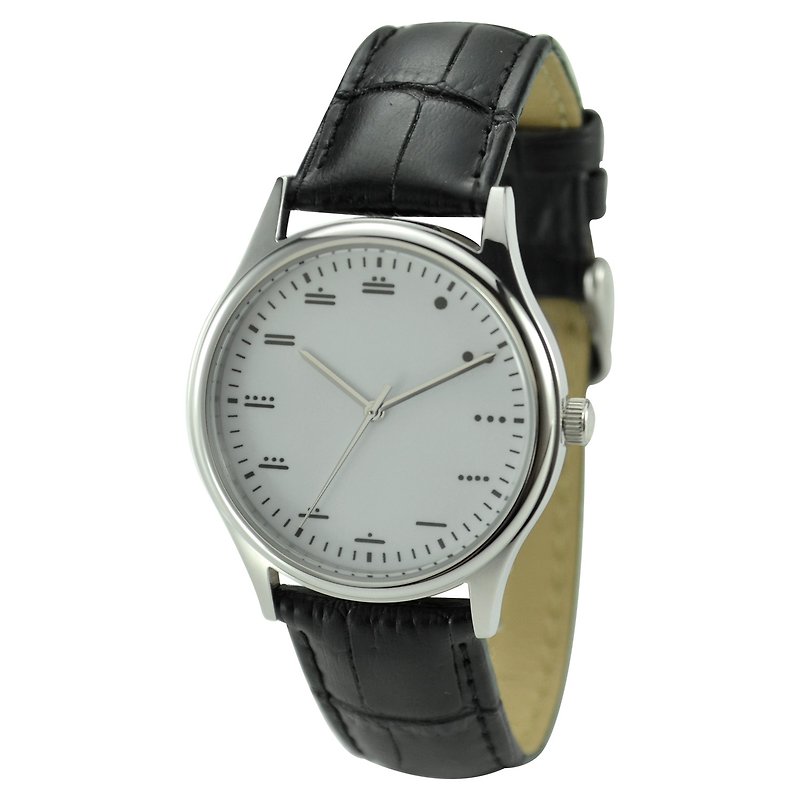 馬雅數字手錶 中性 全球免運 - 男裝錶/中性錶 - 不鏽鋼 灰色