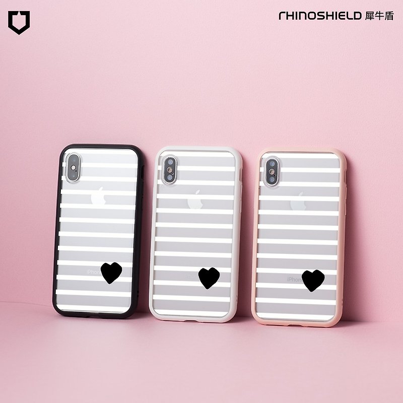 モッズNXボーダーバックカバーデュアルシェル/恋人限定 -  iPhoneシリーズのあなたの愛を見せる - スマホアクセサリー - プラスチック 多色