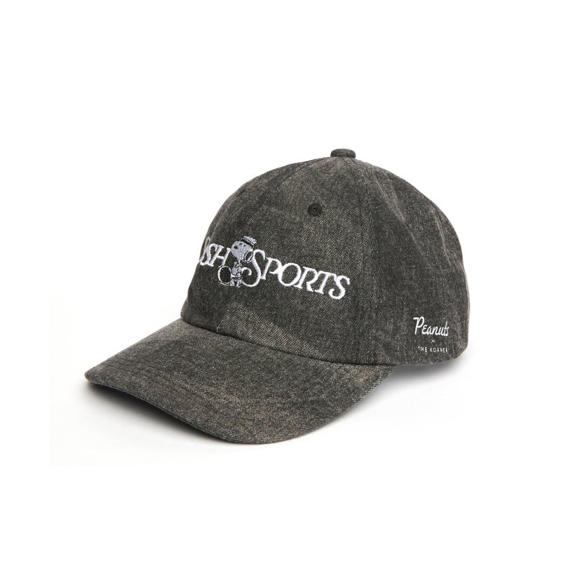 Snoopy Posh Sports Cap - 史努比鴨舌帽 (灰色) - 帽子 - 棉．麻 藍色