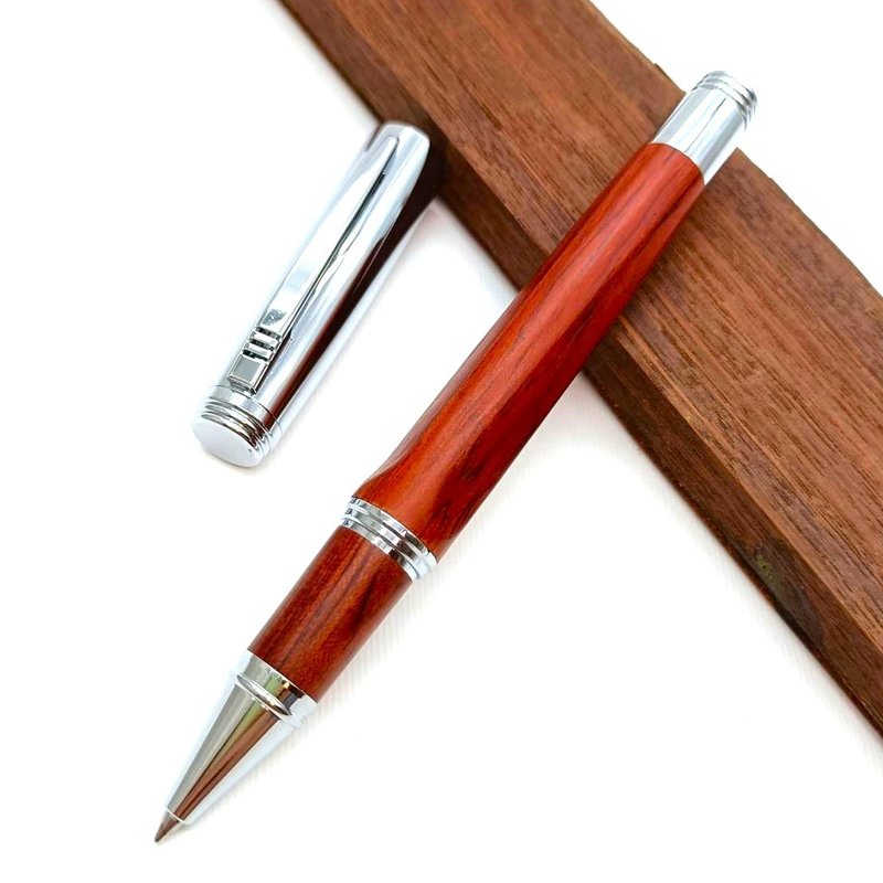 Wooden pen rosewood triangle pen ballpoint pen German Schmidt 888F with pen box Tiger Crane - Rollerball Pens - Wood 