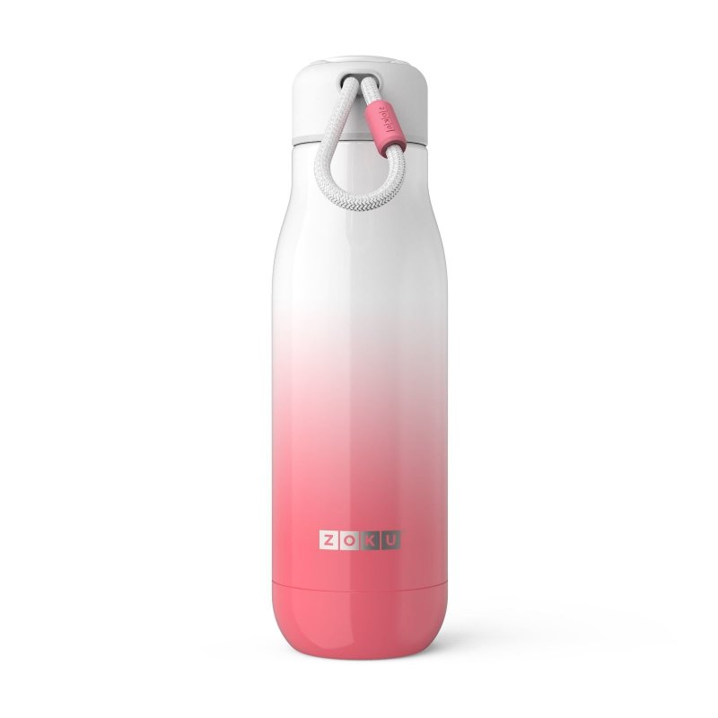 ZOKU 不鏽鋼真空保溫瓶水樽 500ml - 漸變粉紅 - 水壺/水瓶 - 不鏽鋼 粉紅色