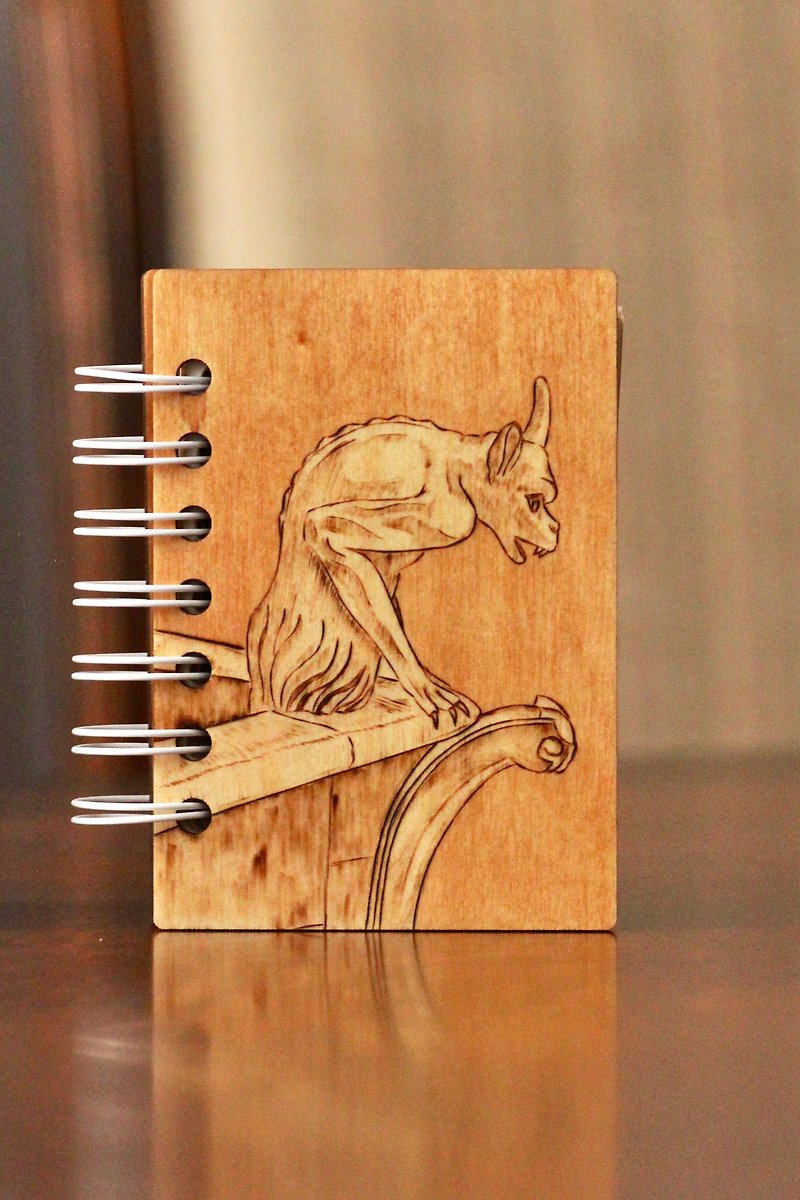 Chimère wooden notebook - 筆記本/手帳 - 木頭 咖啡色
