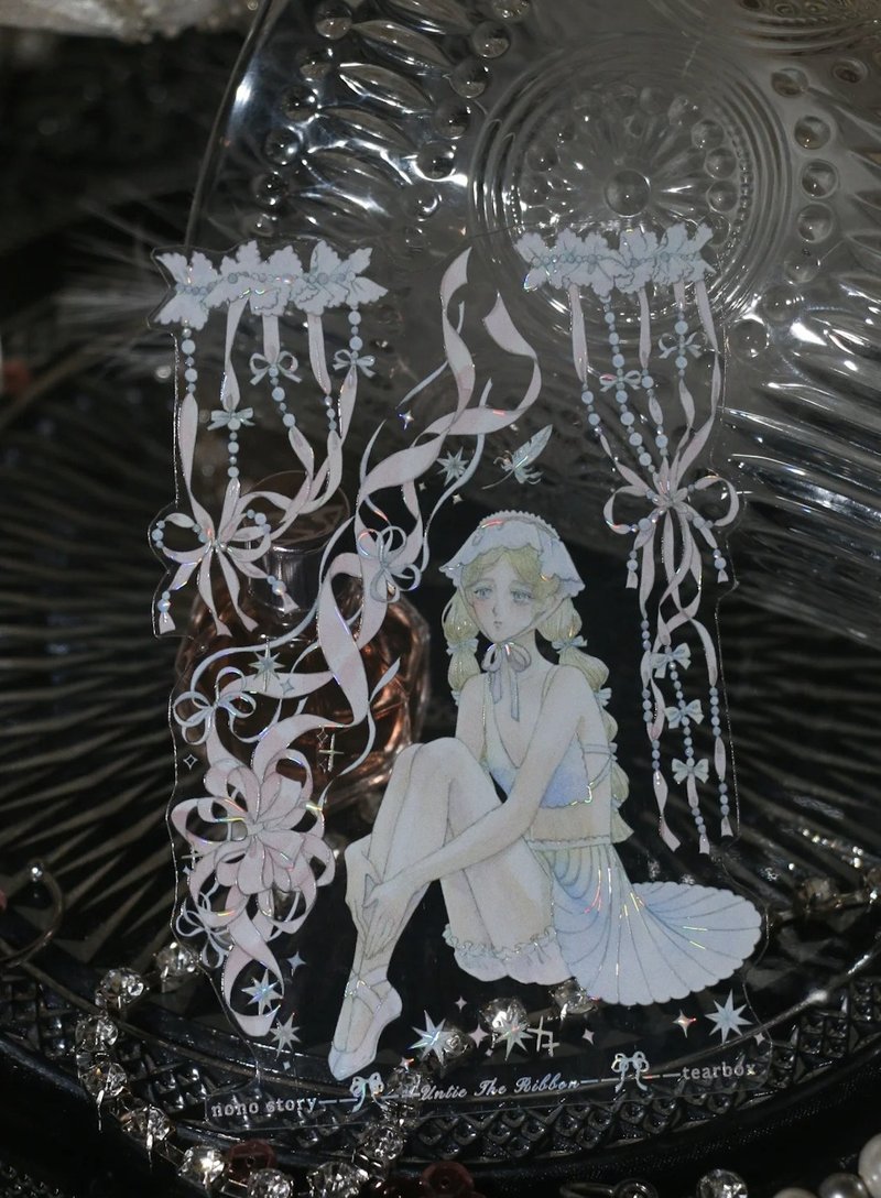 untie the ribbon バレエ(芭蕾)少女 雙姫 PET 貝殼光 和紙膠帶 - 紙膠帶/和紙/PET - 其他材質 多色