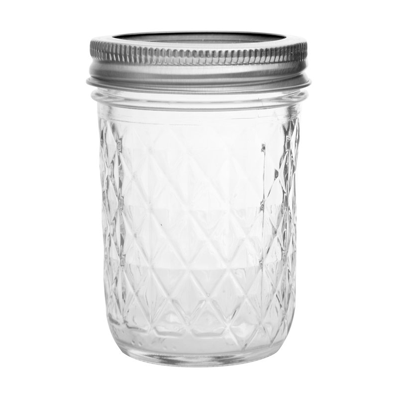Ball Mason Jar Mason Jar _8oz Lingge Narrow Can - Mugs - Glass Transparent