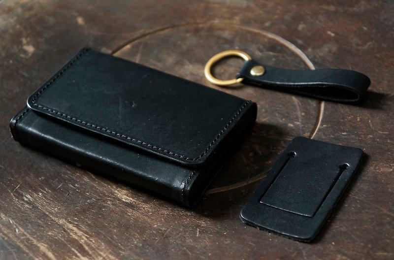 [Anniversary Celebration-UNSIMPLE Value Lucky Bag] - Wallets - Genuine Leather Black