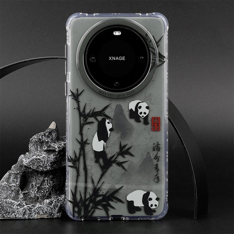 Panda Bamboo Forest Huawei Phone Case - เคส/ซองมือถือ - วัสดุอื่นๆ 