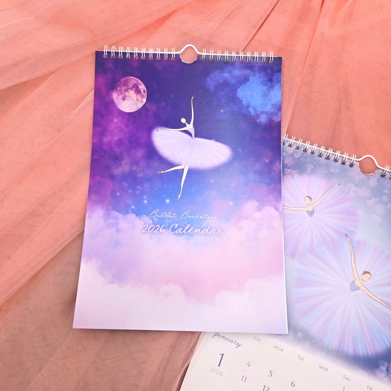 2026 Ballet Backstage掛牆月曆 - 日曆/月曆/年曆 - 紙 