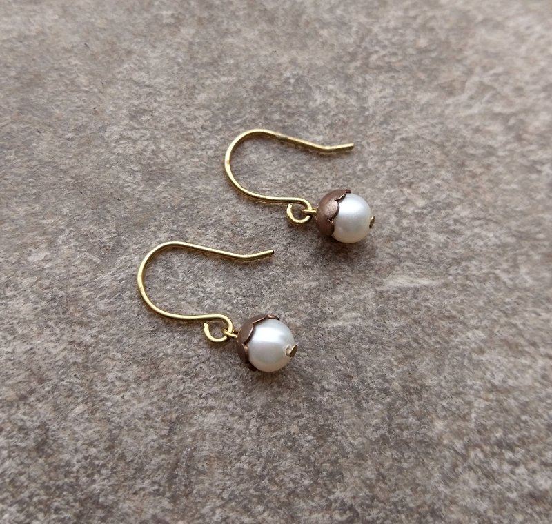 Mini Pearl Earrings - Earrings & Clip-ons - Pearl 