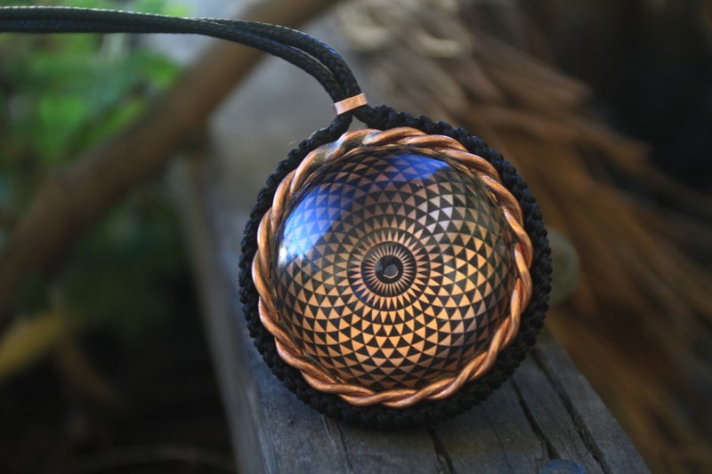 Orgonite Pendant |Torus Pendant | Aura Booster | Tensor Ring | EMF protection - Necklaces - Resin 