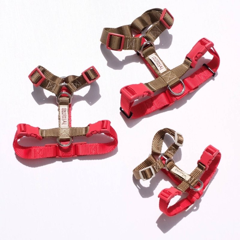 H HARNESS - THE RED FOX - Collars & Leashes - Nylon Red