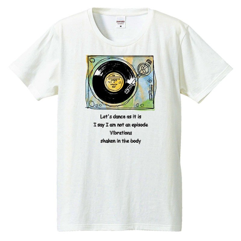 T-shirt / Let s dance as it is - เสื้อยืดผู้ชาย - ผ้าฝ้าย/ผ้าลินิน ขาว