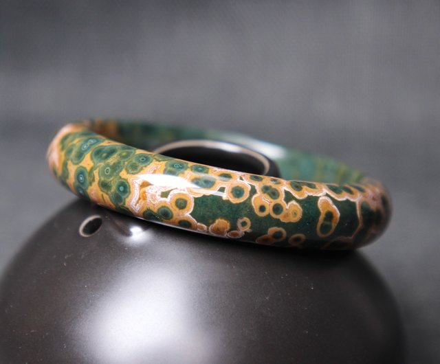 最高のオーシャンジャスパーブレスレット56MM古い鉱山の氷の種