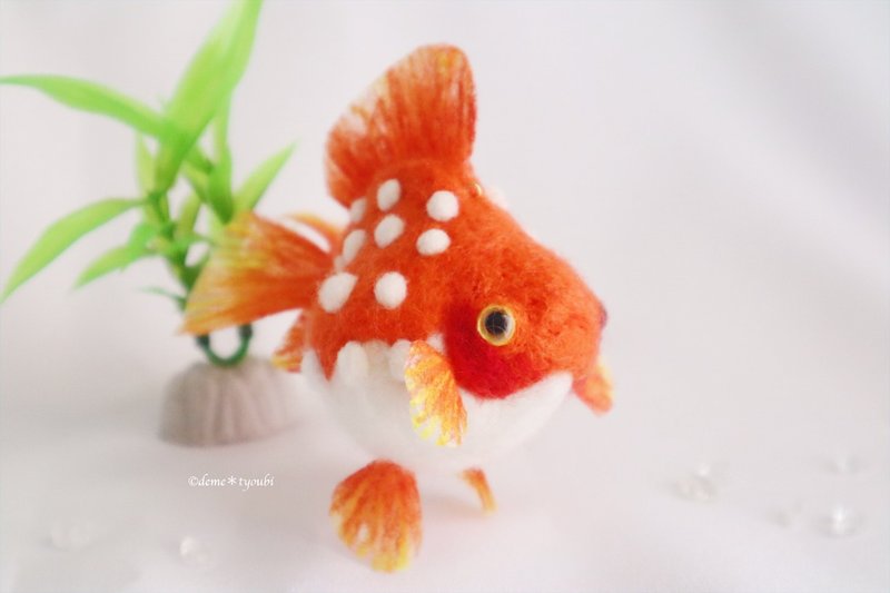 たゆたう金魚モビールS-ピンポンパール- - 擺飾/家飾品 - 陶 橘色