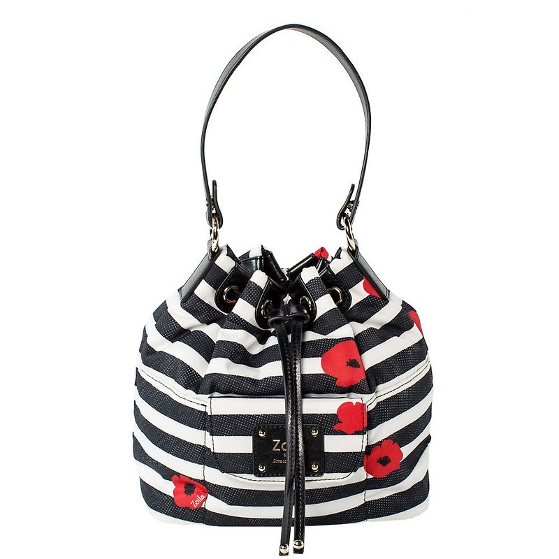 Portable dual-use small puff bag - Handbags & Totes - Polyester Black