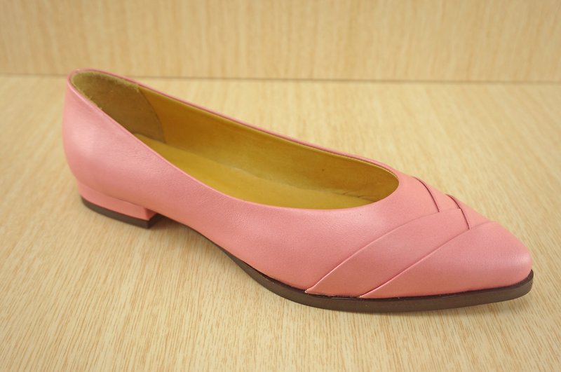 Pointed flat shoes, handmade shoes, handmade shoes, women's shoes, CHANGO results shoes Square - รองเท้าลำลองผู้หญิง - หนังแท้ 