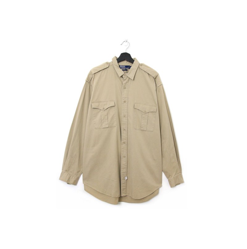 Back to Green- 品牌襯衫polo ralph lauren釣魚圖 vintage shirt - 男裝恤衫 - 棉．麻 