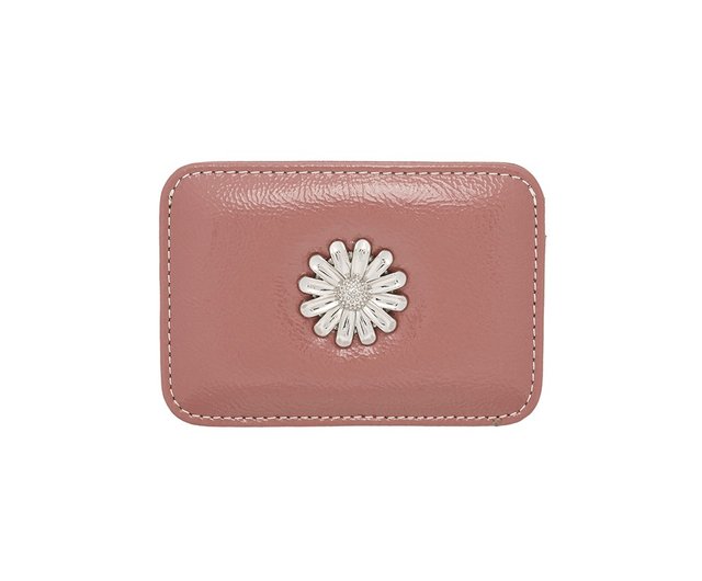 Daisy Slim Mini Transportation Card Wallet Antique pink