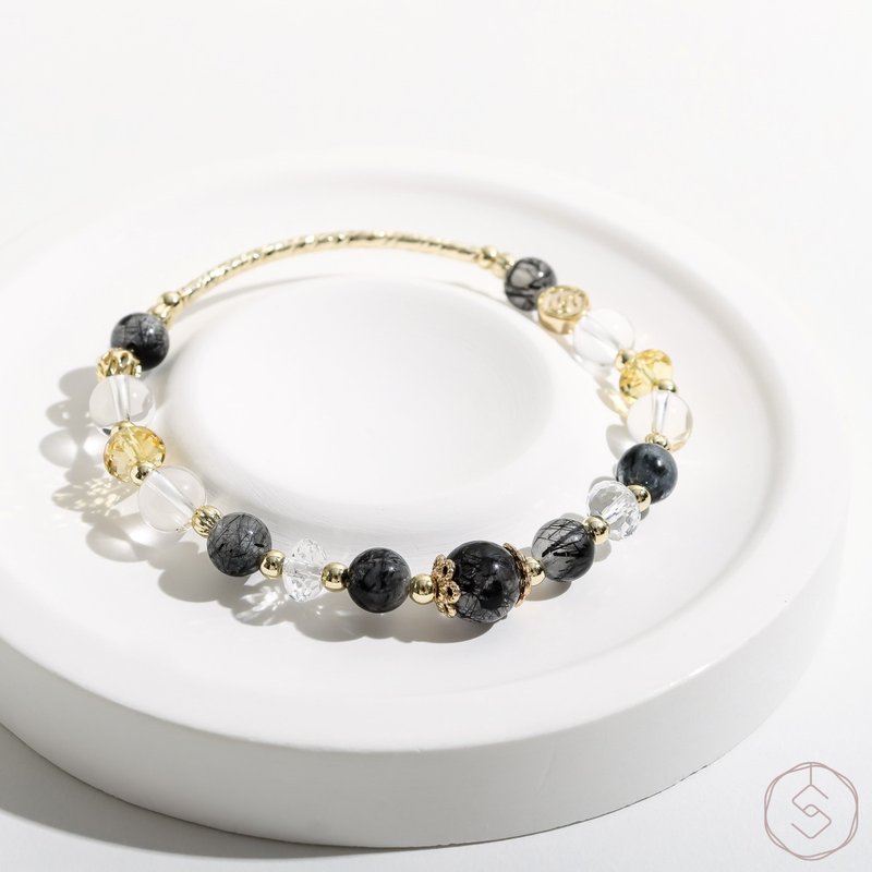 Dinner party | crystal bracelet - Bracelets - Crystal Black