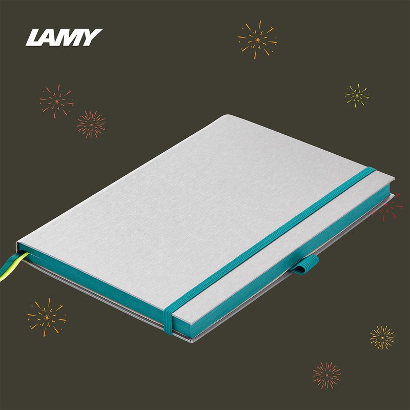【客製服務】LAMY 鋼筆用硬式A5筆記本 / notebook恆星系列 璧璽 - 筆記本/手帳 - 紙 藍色