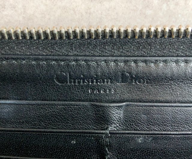 【✨美品✨】ディオール 長財布 トロッター シルバーロゴ ブラック Christian Dior 長財布 トロッター