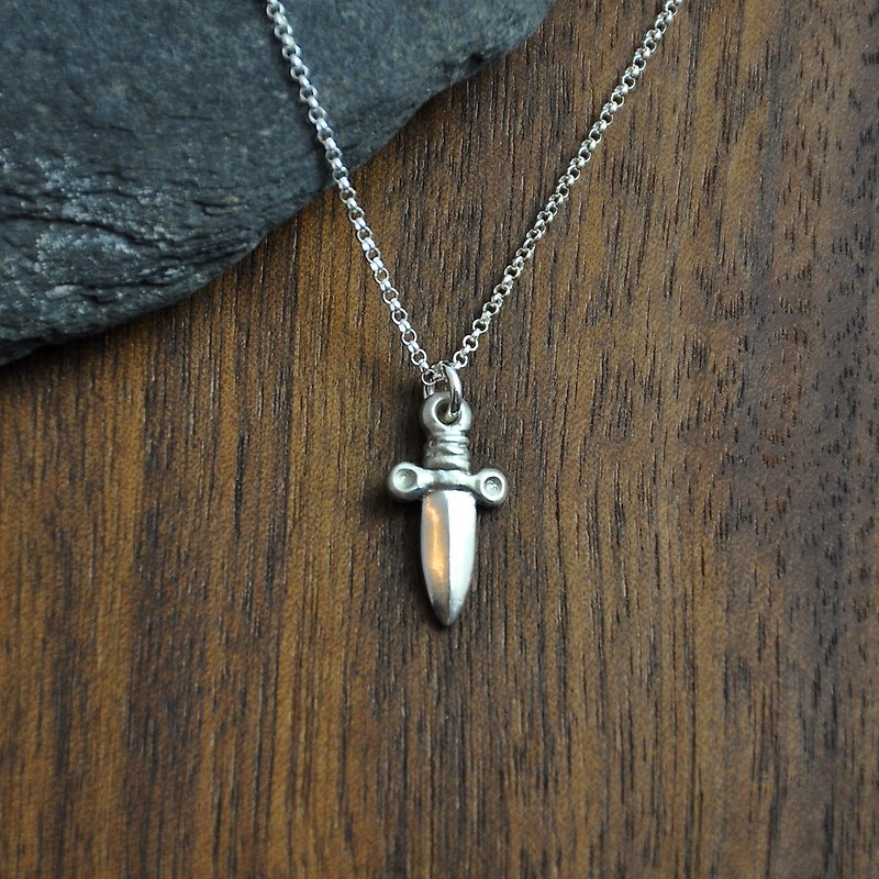Blessing Small Dagger 925 Silver - Necklaces - Silver Silver