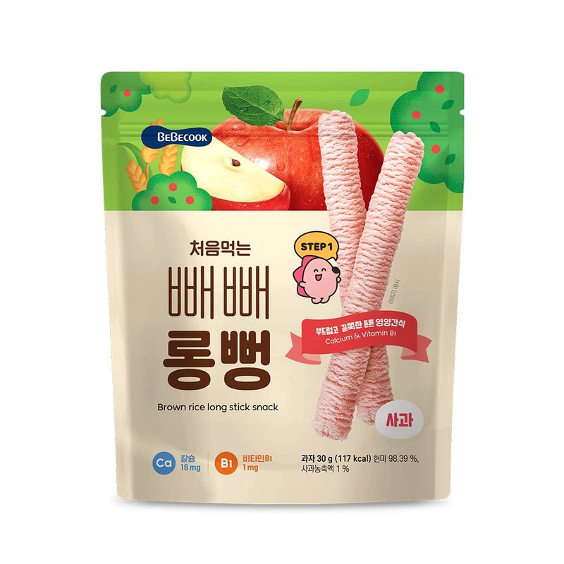 韓國【BEBECOOK】寶膳 嬰幼兒初食綿綿貝貝棒-蘋果(30g) - 寶寶/兒童玩具/玩偶 - 其他材質 
