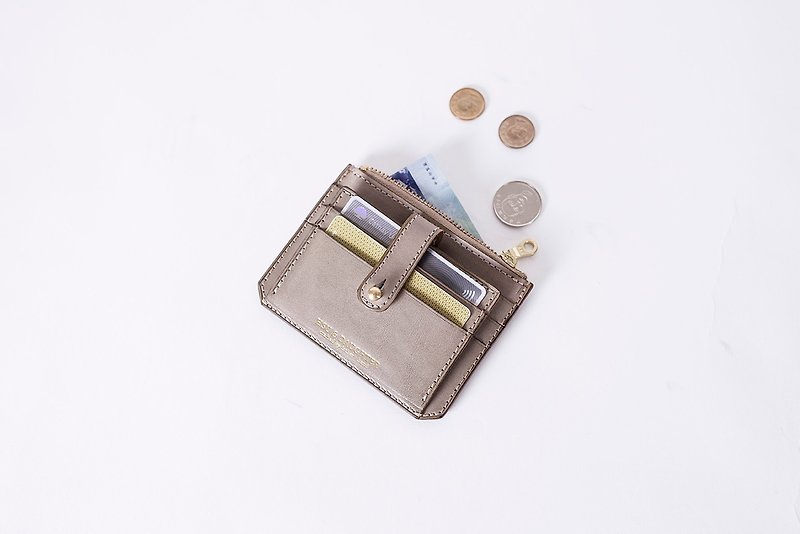 Doka handy wallet | leather custom | custom typing | wallet | card storage | leather | gift - Coin Purses - Genuine Leather 