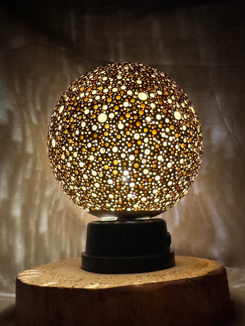 gourdlamp　Sparkling microcosm motif - โคมไฟ - วัสดุอื่นๆ สีส้ม