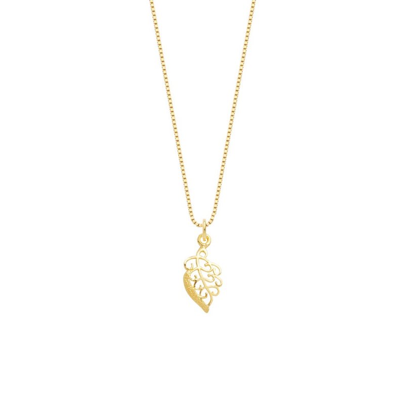 Treasure Chest Gold Jewelry 9999 Gold Pure Gold Pendant/Necklace/Clavicle Chain - สร้อยคอ - ทอง 24 เค สีทอง