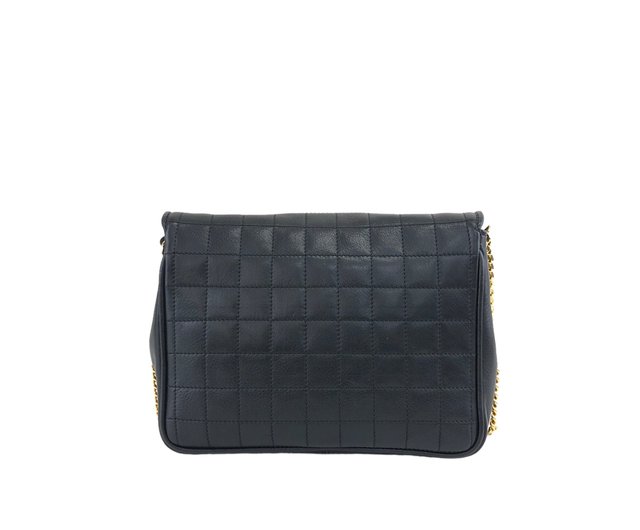 CELINE Cブラック キルティング ショルダーバッグ セリーヌ チェーンショルダーバッグ 肩掛け 斜め掛け Cミディアム