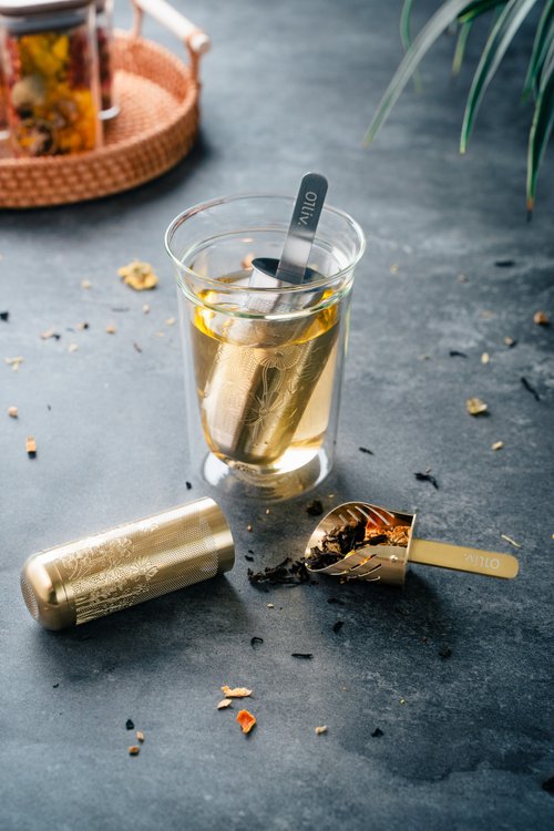 01LIV 01LIV不銹鋼多功能泡茶棒 銀色/金色 濾茶器可鏟茶原創設計創意禮