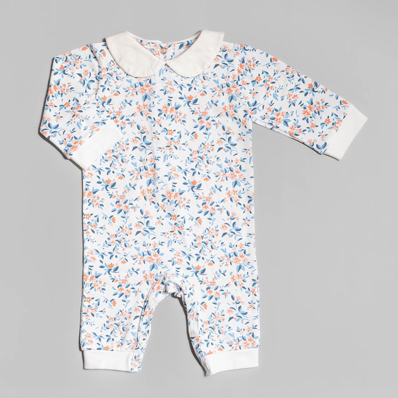 【Deux Filles有機棉】嬰兒長袖連身衣/包屁衣 - 包屁衣/連身衣 - 棉．麻 