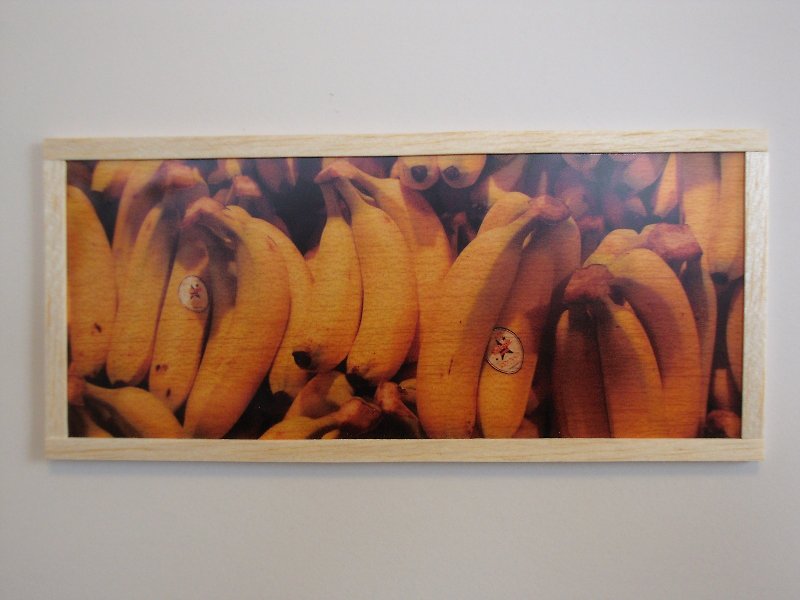 banana - 牆貼/牆身裝飾 - 木頭 橘色