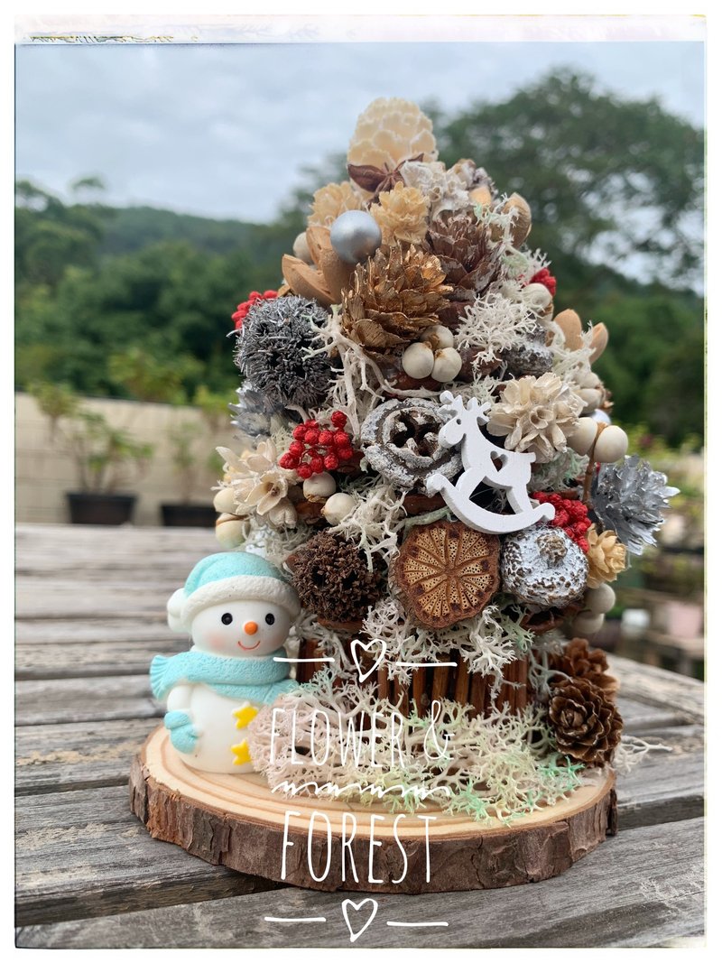 Christmas Limited DIY Set Real Pinecone Christmas Tree - จัดดอกไม้/ต้นไม้ - พืช/ดอกไม้ 