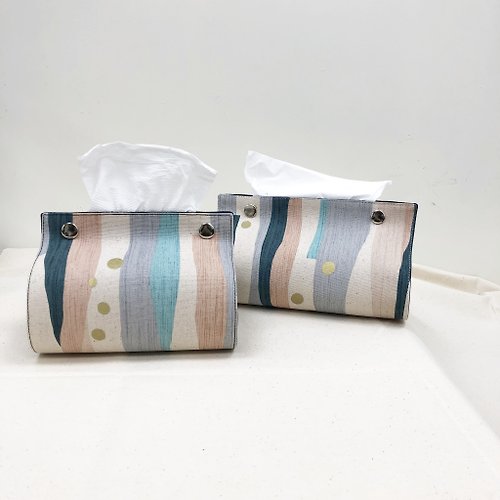 #Turquoise 特菓子 流動之心 / 粉 燙金 漸層 條紋 / 衛生紙套 面紙盒
