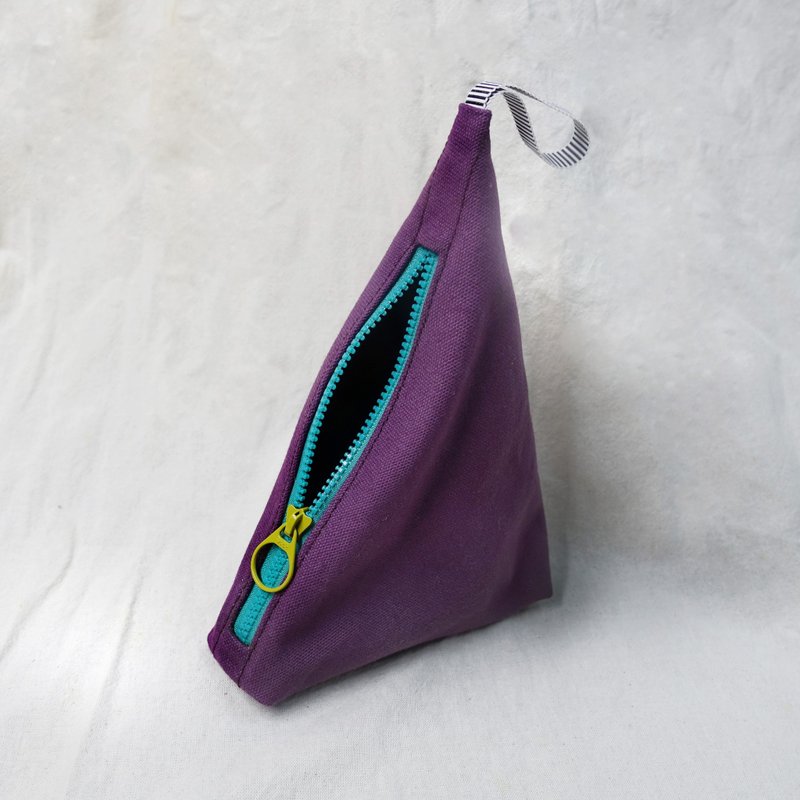 Sienna Sandwich Washed Canvas Bag - Coin Purses - Cotton & Hemp Purple