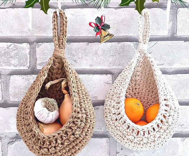 Wall hanging kitchen baskets Minimalist Christmas gift - Shop