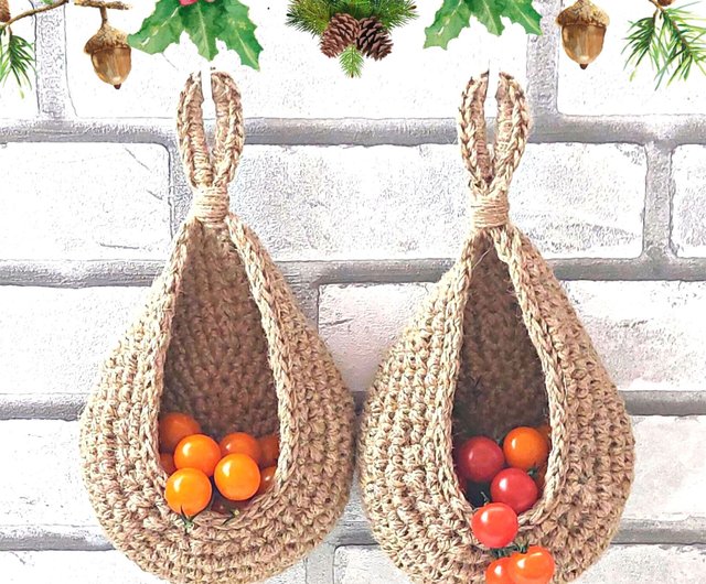 Wall hanging kitchen baskets Minimalist Christmas gift - Shop