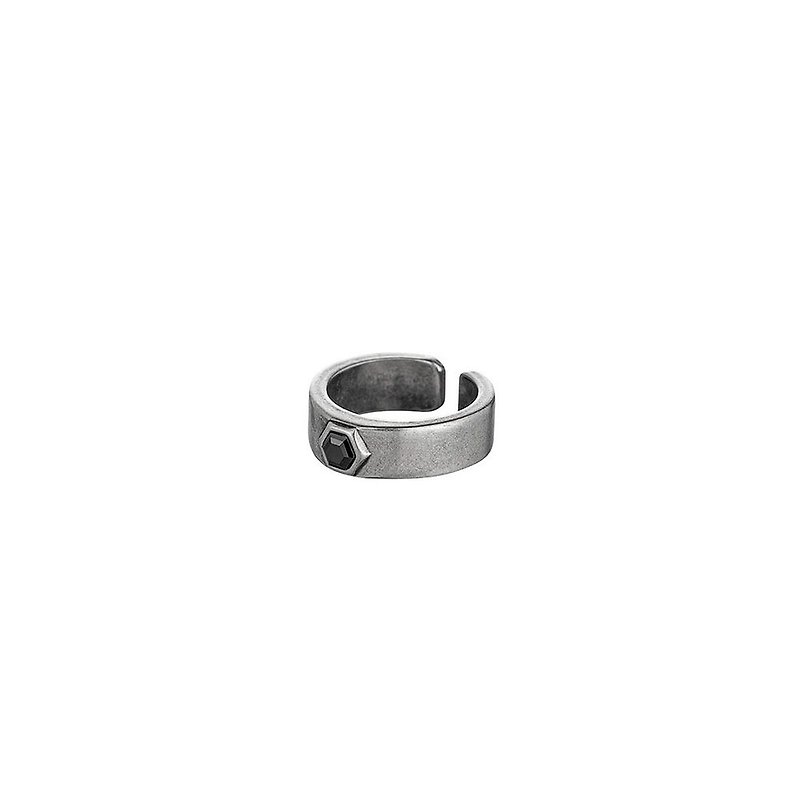 Stone C Ring - General Rings - Other Metals Silver